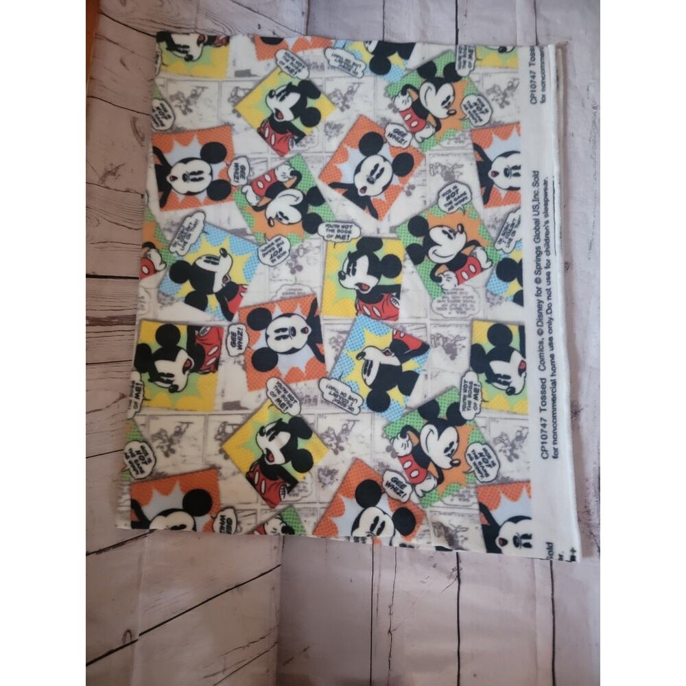 Mickey Mouse Disney Comic Fleece Fabric 1 yard Craft Material
